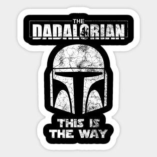 The Dadalorian This Is The Way Father’s Day Funny Gift Sticker